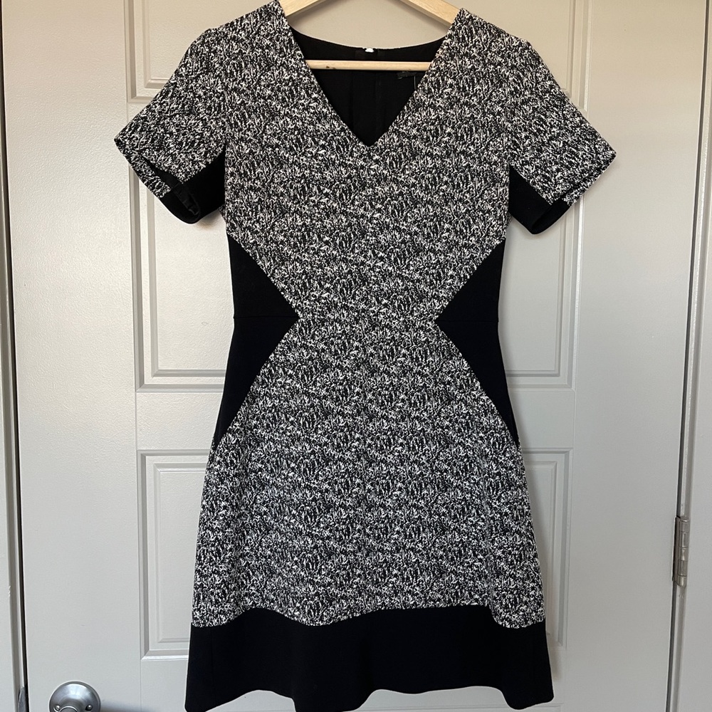 Banana Republic B&W Tweed Dress